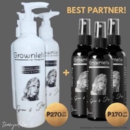 AUTHENTIC Growniella Hair Grower Shampoo, Hair Growth Spray, Conditioner