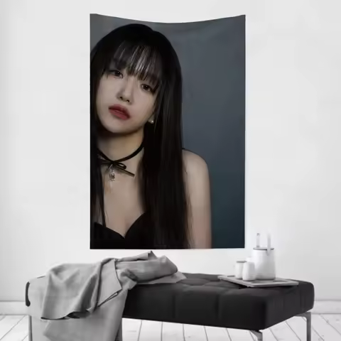 Korean Female Singer for JO YURI Tapestry Room Decor Wall Cloth Party Hanging Background Room Decor 