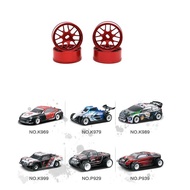 4Pcs Metal Wheel Rim Wheel Hub for Wltoys 284131 K969 K989 K999 P929 Mini-Z Mini-Q Mini-D 1/28 RC Ca