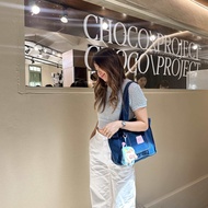 Amywanders 💖🧞‍♀️Genie Denim Tote🧞‍♂️🫧 กระเป๋ายีนส์ใส่ laptop & ipad มีที่ใส่ขวดน้ำ