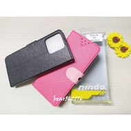 realme C51 6.7 Inch [Two-Color Cross Pattern] Side Flip Protective Case/Protective Case/Side Standin