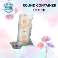 EC C10 10oz PP Round Container {50sets} (300ml) / Disposable Plastic Food Box / Bekas Tau Fu Fa