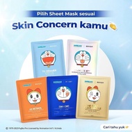 Bioaqua x Doraemon Sheet Mask BPOM Diamond Blue Copper Peptide Face Mask