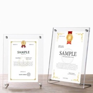 Acrylic Photo Frame 4R A5 A4 Placement Certificate Frame Display Stand wall decoration