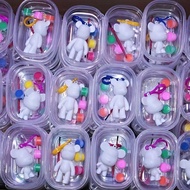 1/4pcs Creative DIY Keychain Pendant Kit With Liquid Paint, Teddy Keychain Set, Meaningful Gift For 