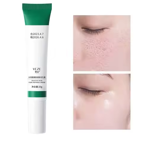 Salicylic Acid Pores Shrink Cream Refining Large Pore Improve Face Acnes Blackhead Remove Cream Anti