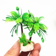 [COD] Aquarium Plant Landscape Simulation Aquatic Plants Fish Tank Decoration Psychological Sand Tray Landscape Plant Small Coconut Tree Christmas Gift