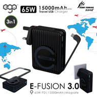 ego - E-Fusion3 @ 15000mAh 外置電火牛 旅行轉插 無線充電器 行動電源 Magsafe