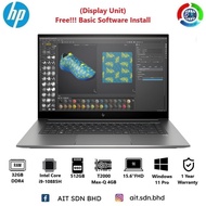 HP ZBook Studio G7 2W1N4UC 15.6"FHD Laptop Intel Core i9-10885H 32GB 512GB SSD T2000 Max-Q 4GB W11P 