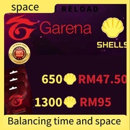 Recharge card ❁Garena Shell Pin Reload  Topup (6501300 Shells)❆