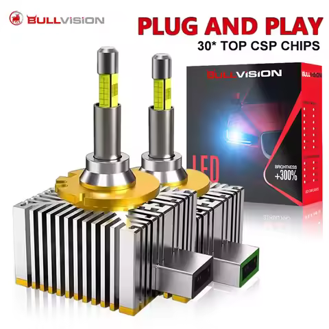2pc 360 Led D1S D3S D4S D2S Headlight Canbus Bulbs CSP Led Super Bright D1R D4R D2R D3R Car Bulb 24V