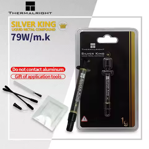 Thermalright Silver King 79W/m-k Liquid Metal High-Performance Thermal Conductive Grease CPU Process