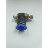 SNS AIR SPEED CONTROL VALVE L SHAPE 01,02 , 1/8,1/4 , SIZE TUBE 4,6,8MM