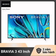 Tivi Sony Mới Nhất 2024 - BRAVIA 3 43 Inch | K-43S30 I 4K Ultra HD | Dải tần nhạy sáng cao (HDR) | S