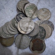 uang koin 100 rupiah 1973 tebal