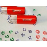 Symbol stamp, Icon 1 cm, paper stamping ink.