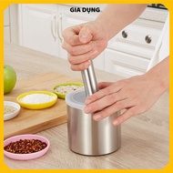HIGH QUALITY STAINLESS STEEL 304 STEEL STEEL PILL SET - Garlic pounder, pepper pounder, spice pounde