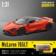 McLaren 765LT 1:31 Diecast Car | CCA Butterfly Doors Light Sound Pull Back Toy Car Boxed Koleksi dai