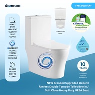 [CLIMATE VOUCHER] NEW Branded Upgraded Geberit Rimless Double Tornado Toilet Bowl w/ Soft Close Heav