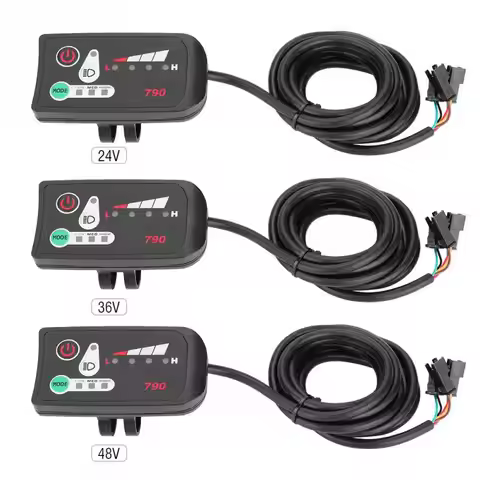 24V36V48V Electric Bike Display Waterproof LED Display Control Panel Cycling Speed Meter Connect Ebi