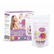 Autumnz Double ZipLock Breastmilk Storage Bag (28 bags) 3.5oz Ellie Elephant