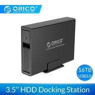 ORICO 3.5 inch 1 Bay HDD Enclosure Aluminum USB3.0 to SATA 16TB HDD Docking Station with 24W Externa