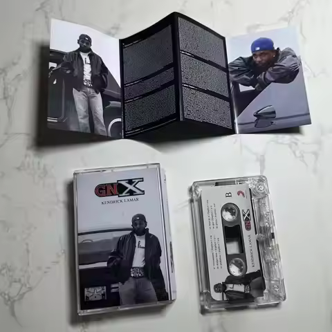 hip hop Kendrick Lamar K.Dot Music Tape GNX Album squabble up Cassettes Cosplay Recorder Walkman Car