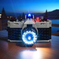 Lampu LED BrickBling Serasi dengan Lego Creator 3 dalam 1 Retro Camera 31147, Kit Pencahayaan Kreati
