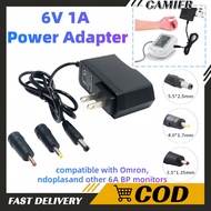 6V 1A AC/DC Power Supply Adapter/For Omron BP Monitor Digital Monitor/1m AC100-240V