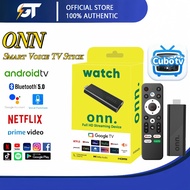 ONN  Smart TV Stick Voice Remote Control Android 14.0 Bluetooth 5.0 Free channel