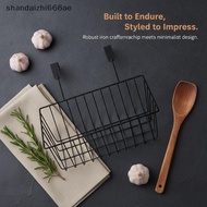 shandaizhi666ae Hanging Storage Basket Matte  Iron Ventilated Sturdy Hooks for Kitchen Coffee Bar Ac