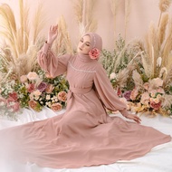Jubah abaya Pearl Sequin dress gamis Dress muslimah Jubah Dubai Turkey nikah bridesmaid dress jubah putih DINNER DRESS