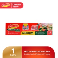 Cheers Medium Size Multipurpose Storage Bag 25 Bags Double Seal Storage Bag Storage Box Organizer (1