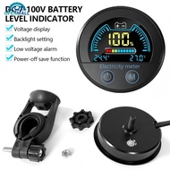 OPENMALL DC 7-100V Round Digital Voltmeter 2-Wire Voltage Tester Battery Level Indicator Universal W