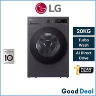 LG F2520SNEK 20KG / F2515SNTGE 15KG Inverter Front Load Direct Drive Washing Machine Mesin Basuh