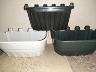 Php25 Big wall pot / hanging pot / mounting pot (8x5x4inches) - pots for plants - paso - 4 clips