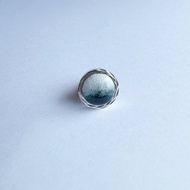 銀質領帶夾 黑瑪瑙 七寶燒領帶夾 領帶針 純銀貼飾七寶