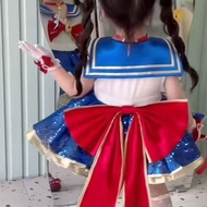 Ladies Shui Bingyue Girls Beautiful Young Princess Dress cos Costume Halloween Show o