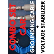 COMBO SET - Car Grounding Cable Set and Voltage Stabilizer