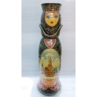 [Russian Doll] -Hand Hand-Painted Russian Doll Shaped Wine Bottle Set