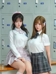 【🔥矽膠人偶 現貨🔥】超維人形-HSDoll JK校服 姐妹花👭 粉色🌸 M4 & 藍色🦄 M6《主題cos系列》142CM 可動全矽膠高端定制實體娃娃 HSDOLL STUDIO JK UNIFOR