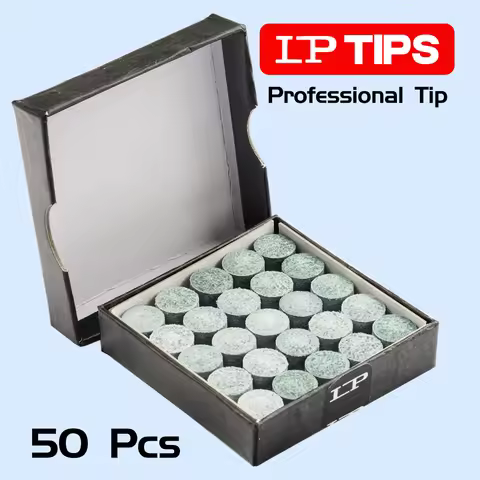 Original LP Snooker Cue Tip 10mm 50 Tips a Box Snooke Stick Kit High Quality Leather Billiard Access