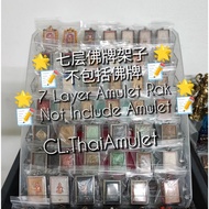 T Thailand Amulet Seven-Tier Amulet Shelf 7 Layer Amulet Display Rak Not Include Amulet Not Include 