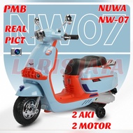 BONUS BUKU BEKLAJAR motor aki anak pcx model terbaru m988  motor aki mainan anak pcx  motoran mainan