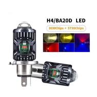 Motorcycle Modified Front Large P15D BA20D 8-80V White Yellow Lens Spotlight Distance Near Light Int