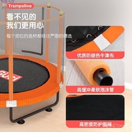 Children's Trampoline Home Indoor Sensory Training Equipment Family Small Trampoline with Safety Net Trampoline Bounce B