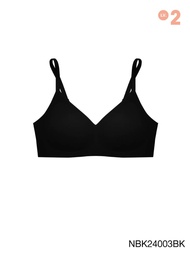 [Online Exclusive] Sabina Soft Collection Level 2 เสื้อชั้นใน ไร้ตะเข็บ ไร้โครง รหัส NBK24003BK - สี