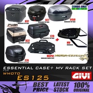 SET KOMBO KOTAK/BOX JIMAT GIVI E250,B27,B32,U37,E20,E26 TOP CASE / MCP01 CARGO PLATE + MV MONORACK F