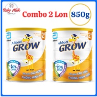 [Date 4/2027] Combo 2 Lon Sữa Bột Abbott Grow 2+ Lon 850g