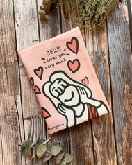 耶穌愛你 Jesus Loves You 聖經書套 筆記本套 手繪插畫 書套